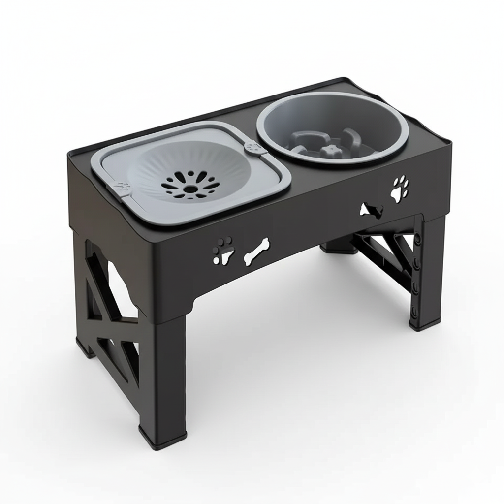 Elevated Slow-Feeder Bowl – Reduces Anxiety & Improves Digestion