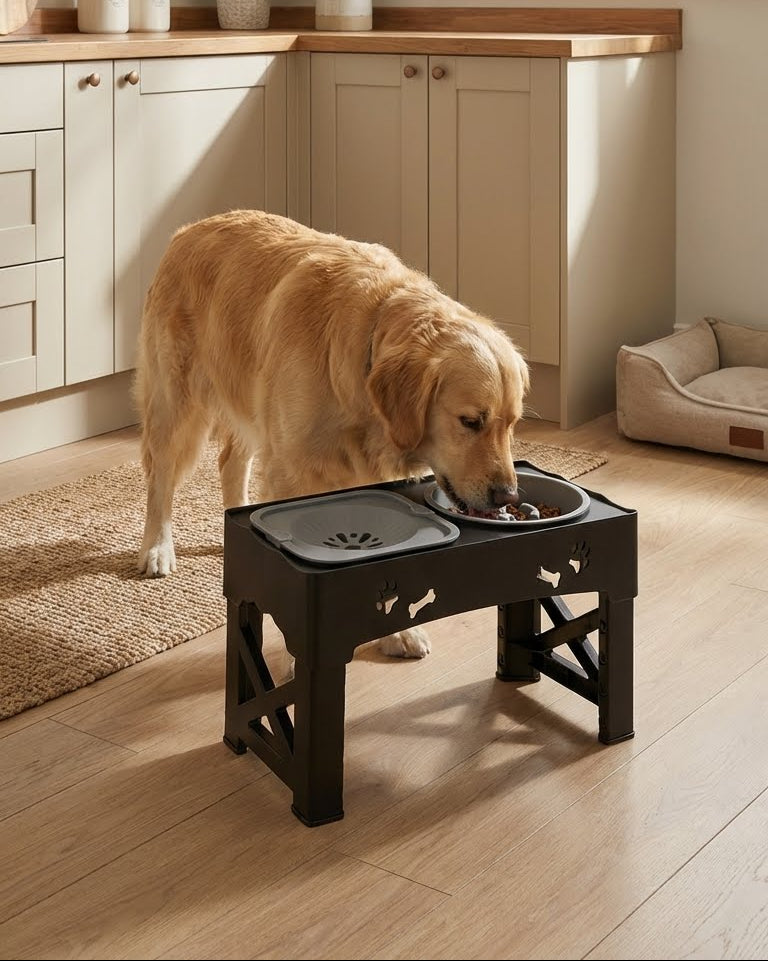 Elevated Slow-Feeder Bowl – Reduces Anxiety & Improves Digestion