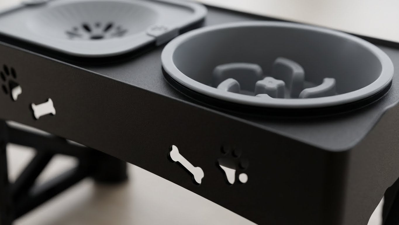 Elevated Slow-Feeder Bowl – Reduces Anxiety & Improves Digestion