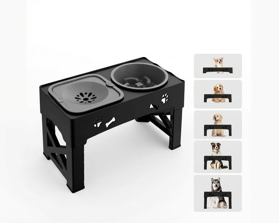 Elevated Slow-Feeder Bowl – Reduces Anxiety & Improves Digestion